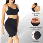 Load image into Gallery viewer, Seamless Body Shapewear for Women - 2 Piece No Wire Bra with High Waist Butt Lifter Tummy Control Shorts Under Clothes…
