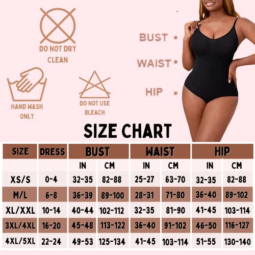 Seamless Bodyshaper Bodysuit for Women - Full Body Shapewear Body