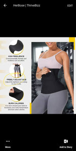 Load image into Gallery viewer, Waist Trainer Adjust Your Snatch Bandage WrapTummy Sweat Wraps Waist Trimmer Belt For Women I Belly Body Shaper Compression Wrap I Gym Accessories Black

